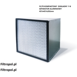 Filtr kompaktowy dokładny F8 457x457x292mm